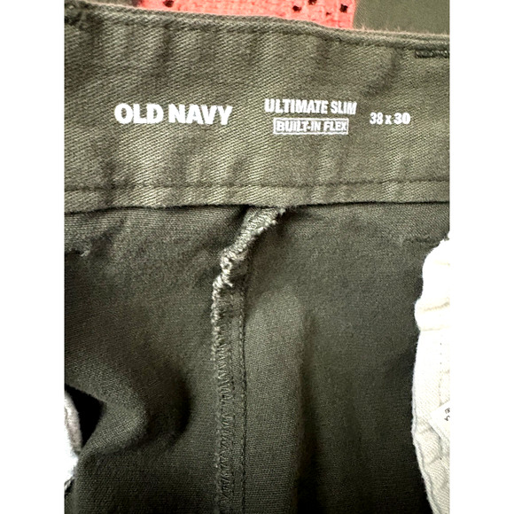 Old Navy Ultimate Tech Slim Built In Flex Pants Tan Mens Size 38x30 - Picture 3 of 9